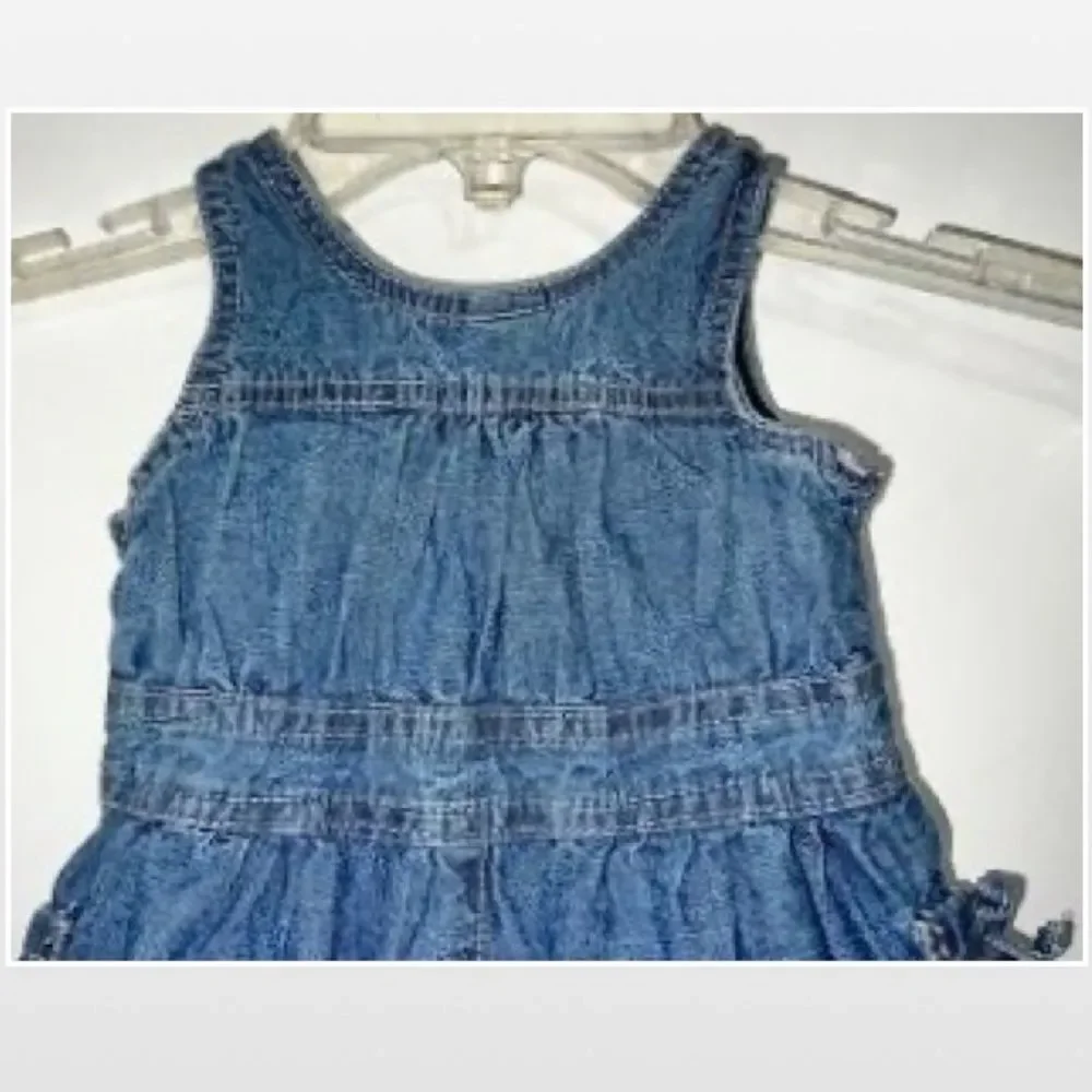 Oshkosh B'gosh Romper Baby Girl 6 Months Kid Blue Jean Denim Overall Shorts